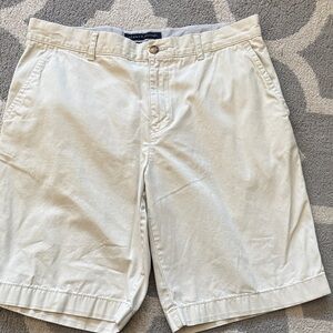 Tommy Hilfiger Men's Cream Flat Front Shorts size 34